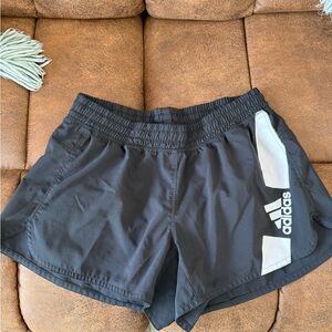 Adidas Women's Black and White Aeroready Athletic Shorts